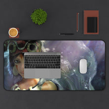 Load image into Gallery viewer, Girl and Her Protector Mouse Pad (Desk Mat) With Laptop

