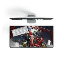 Load image into Gallery viewer, Biker, Girls, Motorbike, Anime, Chen, Hoshiguma, Arknights, 8K, #6.1746 Mouse Pad (Desk Mat)
