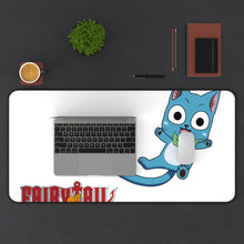 Load image into Gallery viewer, Fairy Tail Happy Mouse Pad (Desk Mat) With Laptop
