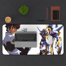 Load image into Gallery viewer, Suzaku Kururugi Mouse Pad (Desk Mat) With Laptop
