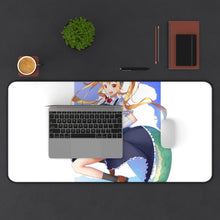 Load image into Gallery viewer, Miss Kobayashi&#39;s Dragon Maid Kobayashi San Chi No Maid Dragon, Tohru Mouse Pad (Desk Mat) With Laptop
