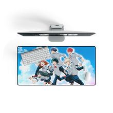 Load image into Gallery viewer, My Hero Academia Izuku Midoriya, Katsuki Bakugou, Tenya Iida, Tsuyu Asui Mouse Pad (Desk Mat) On Desk
