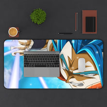 Load image into Gallery viewer, Super Saiyan God, Gogeta (Dragon Ball) Mouse Pad (Desk Mat) With Laptop
