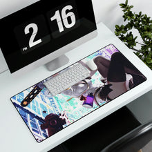 Load image into Gallery viewer, Anime, Girl, White Hair, Student, Uniform, Mouse Pad (Desk Mat)
