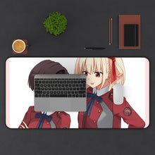 Load image into Gallery viewer, Lycoris Recoil Chisato Nishikigi, Fuki Harukawa Mouse Pad (Desk Mat) With Laptop
