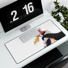 Load image into Gallery viewer, Fairy Tail Natsu Dragneel, Lucy Heartfilia Mouse Pad (Desk Mat) With Laptop
