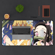 Load image into Gallery viewer, Demon Slayer: Kimetsu no Yaiba Mouse Pad (Desk Mat) With Laptop

