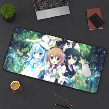 Load image into Gallery viewer, Is The Order A Rabbit? Mouse Pad (Desk Mat) On Desk

