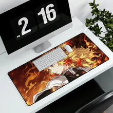 Load image into Gallery viewer, Kyojuro Rengoku Hashira Demon Mouse Pad (Desk Mat)
