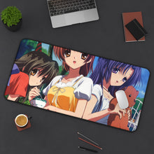 Load image into Gallery viewer, Clannad Nagisa Furukawa, Fuuko Ibuki, Kotomi Ichinose Mouse Pad (Desk Mat) On Desk
