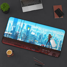 Load image into Gallery viewer, Asuka Langley Sohryu high above the city Mouse Pad (Desk Mat) On Desk
