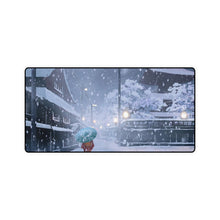Load image into Gallery viewer, Walking Alone on a Cold, Snowy Night Mouse Pad (Desk Mat)

