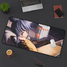 Load image into Gallery viewer, Rin Shima by Mouse Pad (Desk Mat) On Desk
