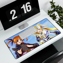 Load image into Gallery viewer, Magical Girl Lyrical Nanoha Mouse Pad (Desk Mat) With Laptop
