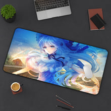 Load image into Gallery viewer, Anime Girl Mouse Pad (Desk Mat) On Desk
