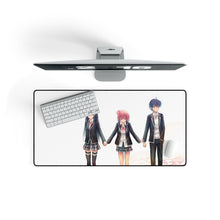 Load image into Gallery viewer, My Teen Romantic Comedy SNAFU Hachiman Hikigaya, Yukino Yukinoshita, Yui Yuigahama Mouse Pad (Desk Mat) On Desk
