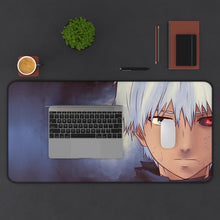 Load image into Gallery viewer, Ken Kaneki Mouse Pad (Desk Mat) With Laptop
