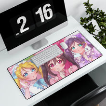 Load image into Gallery viewer, Eri Ayase, Nozomi Tojo &amp; Nico Yazawa Mouse Pad (Desk Mat)
