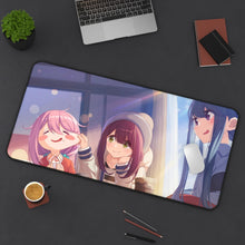 Load image into Gallery viewer, Laid-Back Camp by Mouse Pad (Desk Mat) On Desk
