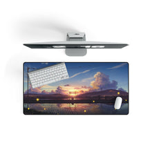 Load image into Gallery viewer, Sunset in japanese city Mouse Pad (Desk Mat) On Desk
