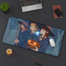 Load image into Gallery viewer, Little Witch Academia Atsuko Kagari, Sucy Manbavaran, Computer Keyboard Pad, Lotte Yanson Mouse Pad (Desk Mat) On Desk
