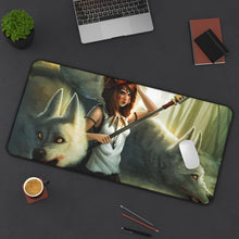 Load image into Gallery viewer, Princess Mononoke Mouse Pad (Desk Mat) On Desk

