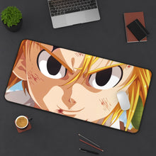 Load image into Gallery viewer, The Seven Deadly Sins Meliodas Mouse Pad (Desk Mat) On Desk

