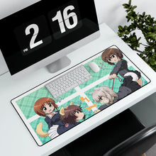 Load image into Gallery viewer, Girls und Panzer Mouse Pad (Desk Mat) With Laptop
