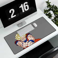 Load image into Gallery viewer, Goku SSJ2 Kamehameha Mouse Pad (Desk Mat) With Laptop
