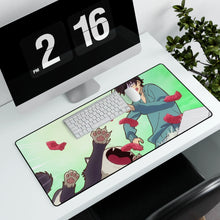 Load image into Gallery viewer, My Roommate is a Cat Mouse Pad (Desk Mat) With Laptop
