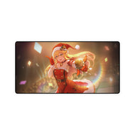 Anime Santa Elf Girl Mouse Pad (Desk Mat)