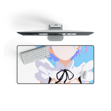 Load image into Gallery viewer, Rem Minimalist V1 Mouse Pad (Desk Mat) On Desk
