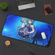Load image into Gallery viewer, Aqua Mouse Pad (Desk Mat) On Desk
