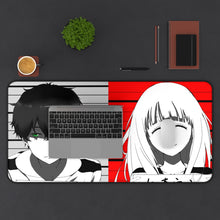 Load image into Gallery viewer, Eru Chitanda  And  Hōtarō Oreki Wanted Mouse Pad (Desk Mat) With Laptop
