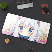 Load image into Gallery viewer, EroManga-Sensei Mouse Pad (Desk Mat) On Desk
