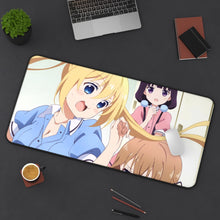 Load image into Gallery viewer, Blend S Maika Sakuranomiya, Kaho Hinata, Mafuyu Hoshikawa Mouse Pad (Desk Mat) On Desk
