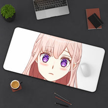 Load image into Gallery viewer, Love and Lies Mouse Pad (Desk Mat) On Desk
