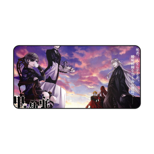 Sebastian Michaelis, Ciel Phantomhive and Undertaker (Black Butler) Mouse Pad (Desk Mat)