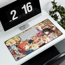 Load image into Gallery viewer, Anime Girl Cafe Gun Mouse Pad (Desk Mat) With Laptop
