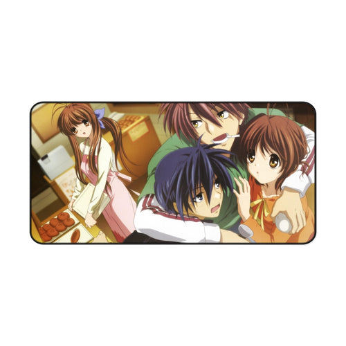 Clannad Tomoya Okazaki, Nagisa Furukawa, Akio Furukawa, Sanae Furukawa Mouse Pad (Desk Mat)