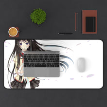 Load image into Gallery viewer, Puella Magi Madoka Magica Homura Akemi, Kyuubey Mouse Pad (Desk Mat) With Laptop
