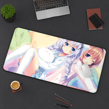 Load image into Gallery viewer, Is The Order A Rabbit? Mouse Pad (Desk Mat) With Laptop
