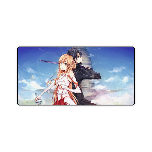 Sword Art Online Kazuto Kirigaya, Asuna Yuuki Mouse Pad (Desk Mat)