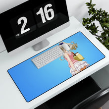 Load image into Gallery viewer, Nao Tomori looking back Mouse Pad (Desk Mat) With Laptop
