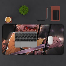 Load image into Gallery viewer, Is It Wrong To Try To Pick Up Girls In A Dungeon? Mouse Pad (Desk Mat) With Laptop
