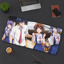 Load image into Gallery viewer, Clannad Tomoya Okazaki, Nagisa Furukawa, Kyou Fujibayashi, Fuuko Ibuki, Ryou Fujibayashi Mouse Pad (Desk Mat) On Desk
