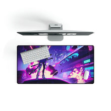 Load image into Gallery viewer, Cyberpunk, Anime, Girl, Katana, Sci-Fi, Mouse Pad (Desk Mat)
