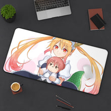 Load image into Gallery viewer, Miss Kobayashi&#39;s Dragon Maid Kobayashi San Chi No Maid Dragon, Tohru Mouse Pad (Desk Mat) On Desk
