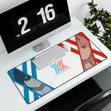 Load image into Gallery viewer, Zero Two and Hiro Mouse Pad (Desk Mat) With Laptop
