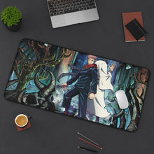 Load image into Gallery viewer, Yuji Itadori Mouse Pad (Desk Mat) On Desk
